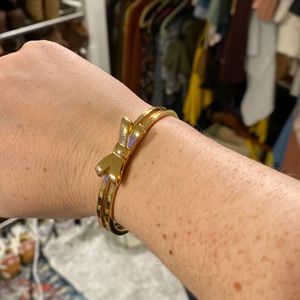 Gold Kate spade bow bracelet